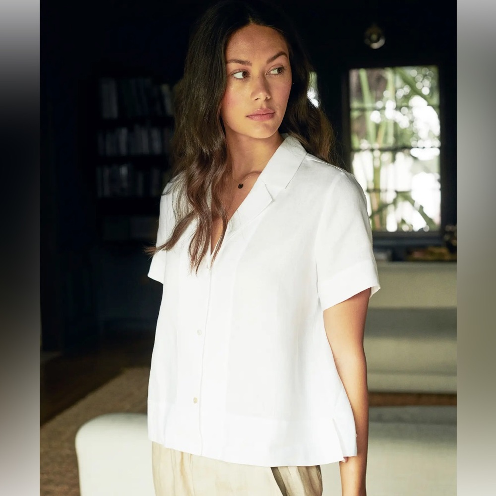 Quince European Linen Short Sleeve Shirt - Never Worn